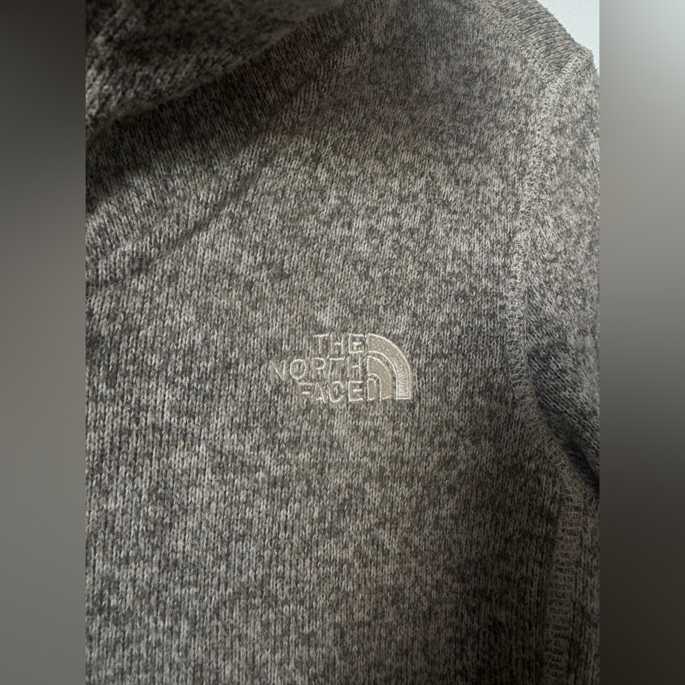 The North Face Crescent Sunset Full-Zip Fleece Jacket in Oatmeal - Size S - Picture 11 of 14